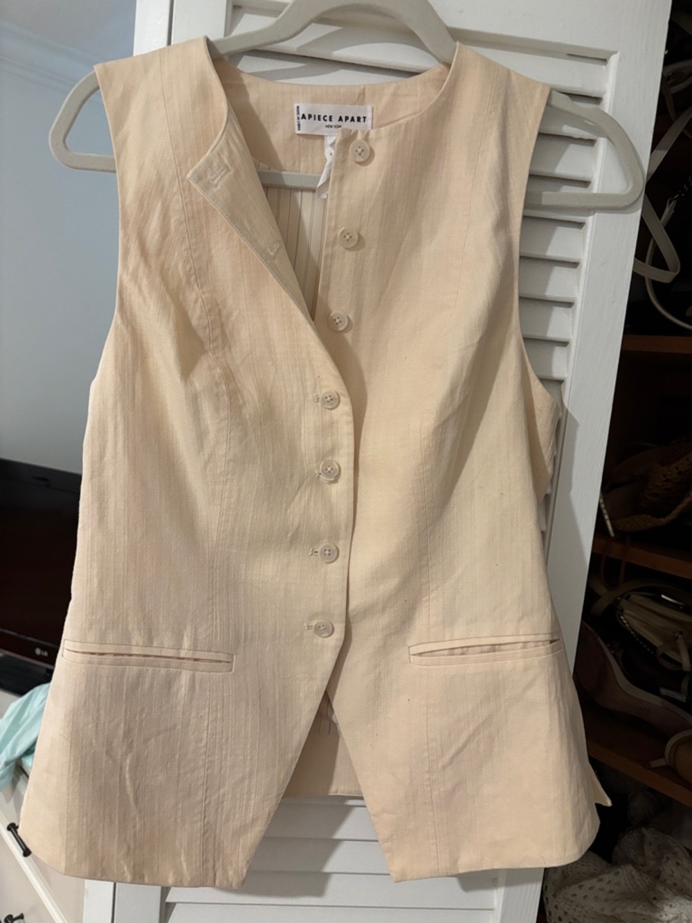 APiece Apart Marca Tunic Vest in Shell - Picture 3 of 3